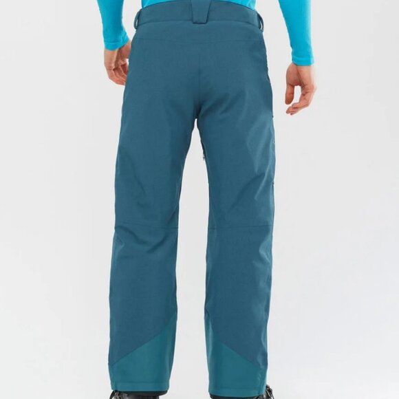 SALOMON UNTRACKED MENS SKI PANTS LARGE BLUE/HEATHER EXCELLENT CONDITION - Picture 8 of 10
